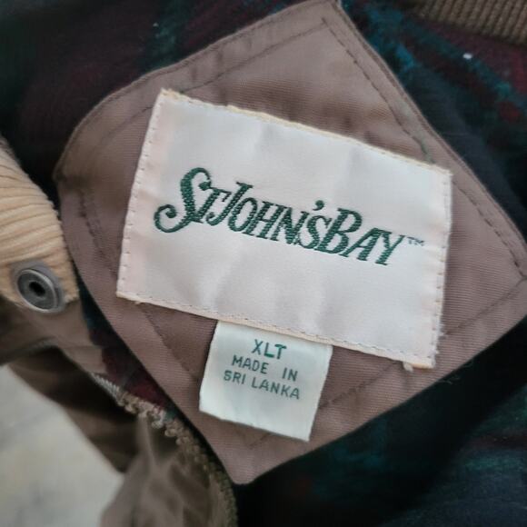 Vintage St. John's Bay Chore Coat Mens XLT XL Tall Brown Insulated Jacket Winter - Picture 5 of 8